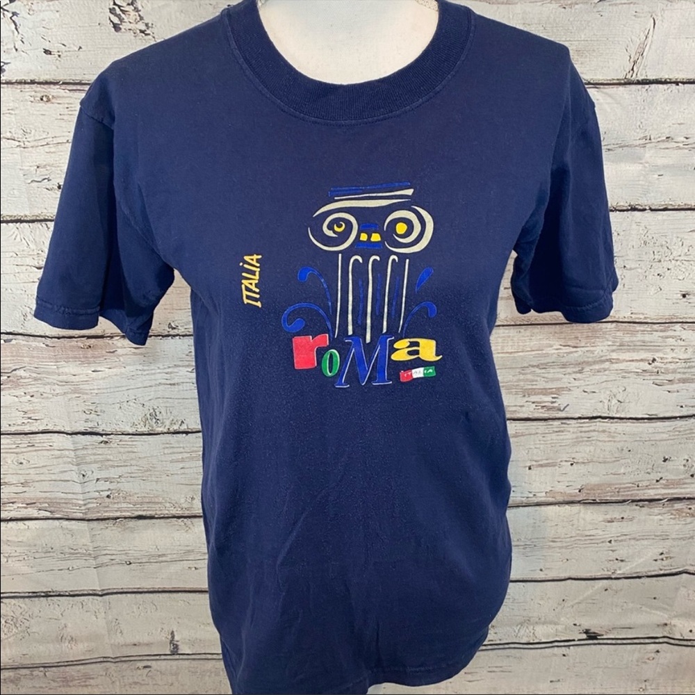SCREEN STARS Vintage 90's Roma Italia T-shirt
